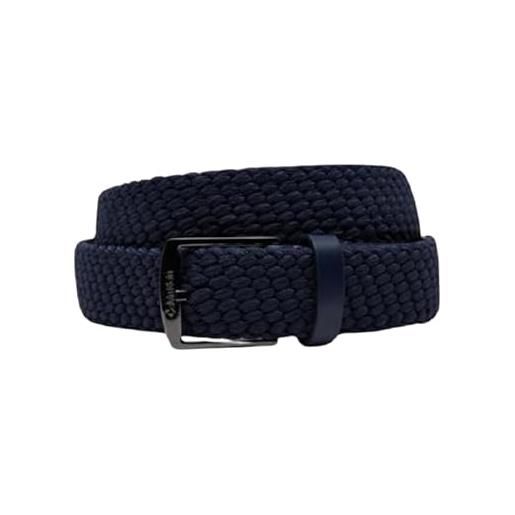 Calvin Klein ck casual elastic braided 35mm k50k512839 cintura fissa, black (navy), 115 adulto