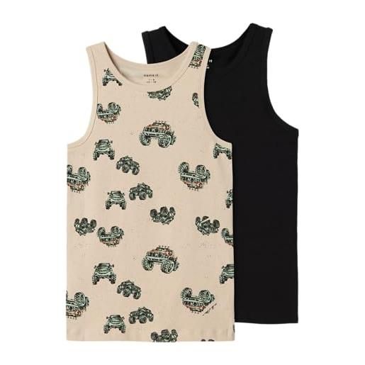 NAME IT nkmtank top 2p peyote monster truck noos, canottiera bambino, peyote, 158/164