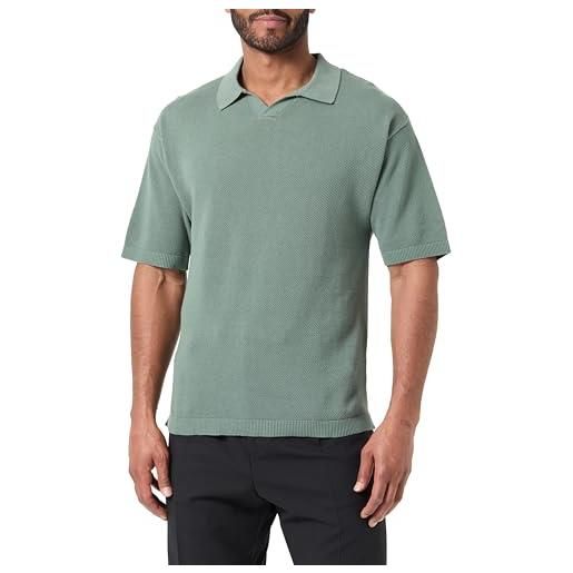 JACK & JONES jorlinen knit ss polo sn, laurel wreath, m uomo