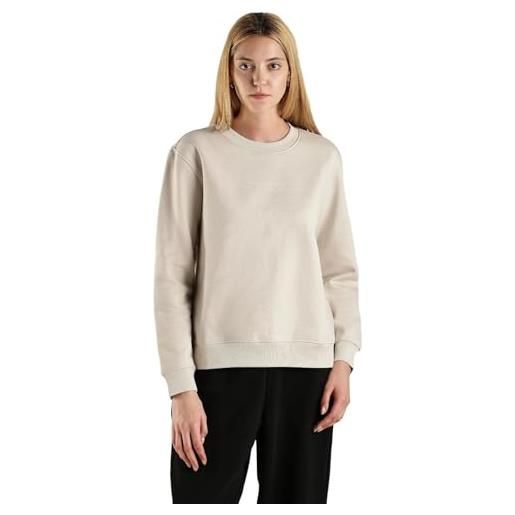 Calvin Klein institutional graphij20j224731 felpa pullover, moonbeam, m donna