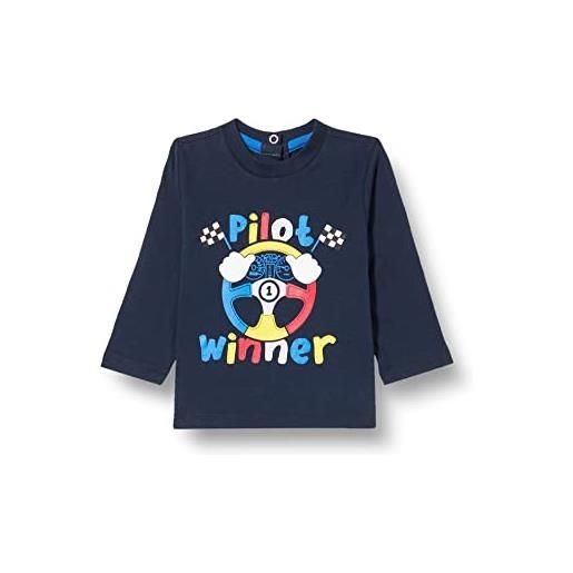 Chicco t-shirt con maniche lunghe bimbo 0-24, blu (scuro), 3 mesi