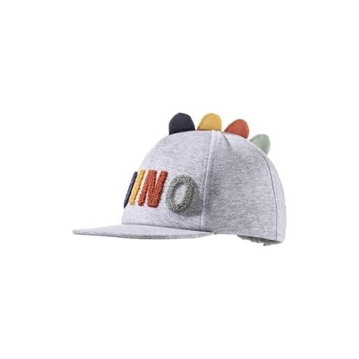 Sterntaler berretto cappellino da baseball dino, argento melange, 55 bambini e ragazzi
