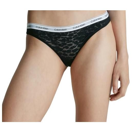 Calvin Klein donna slip taglio bikini con pizzo, rosa (subdued), l