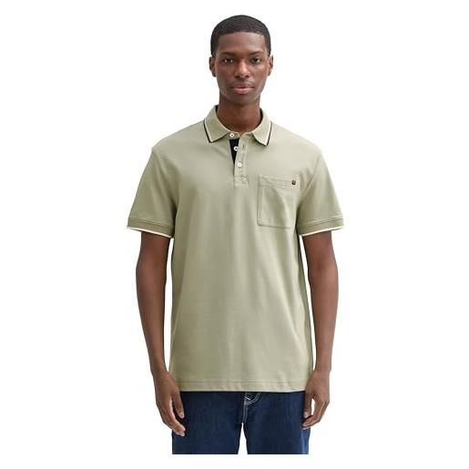 TOM TAILOR 1044038 polo, 15615-prairie grass green, s uomo