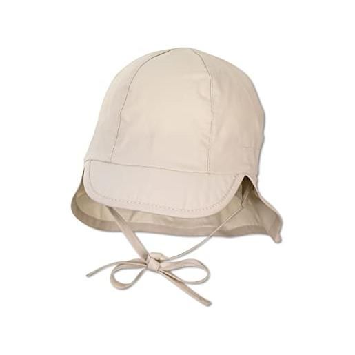 Sterntaler berretto con visiera con protezione per il collo bambini, beige, 39 unisex-bimbi