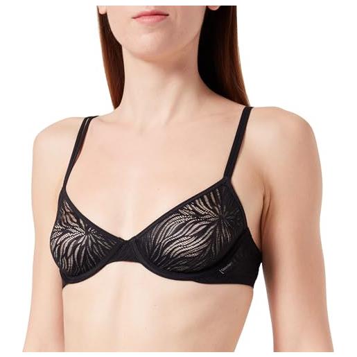 Calvin Klein reggiseno t-shirt donna unlined elasticizzato, nero (black), 2b