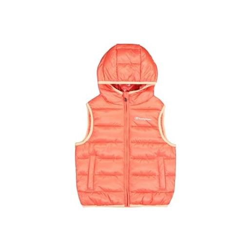 Champion legacy outdoor b (306869) -wr light cirè 40gr small script logo high-neck gilet, salmone (dbr), 15-16 anni unisex-bambini