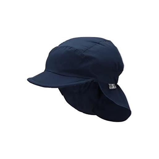 Sterntaler berretto bebé con visiera e protezione nuca cappellino, blu (marine 300), (taglia produttore: 57) bambino