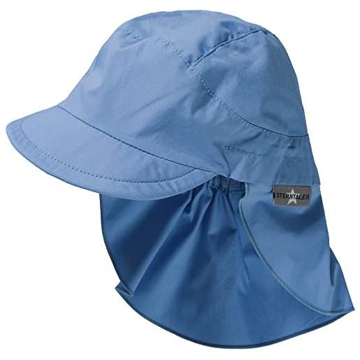 Sterntaler schirmmütze mit nackenschutz senza, samtblau, 47 bambino