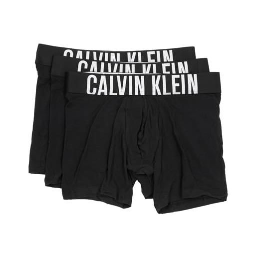 Calvin Klein uomo boxer confezione da 3 intimo, nero (black/black/black), xl
