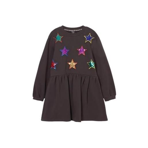 Desigual girl knit dress long sleeve, vestito ragazze, 