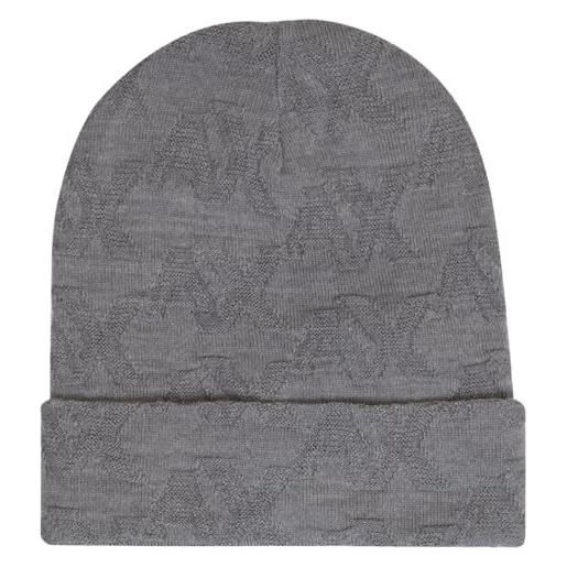 Armani Exchange the grid, tuta con logo berretto beanie, torre eiffel, taglia unica uomo