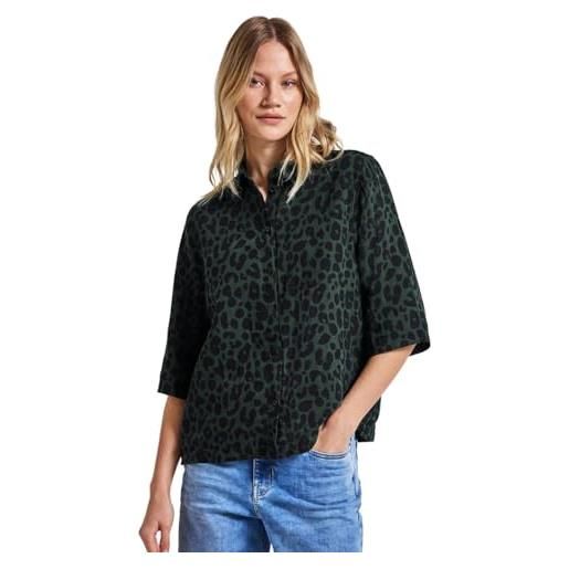 Street One a345610 camicia fantasia, mid verde, 46 donna