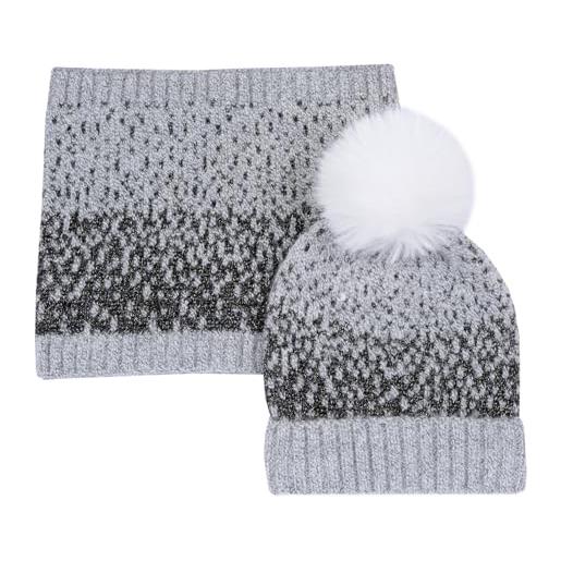 Chicco, set cappello e scaldacollo bambino e bambina, cappellino e sciarpa in caldo e morbido tessuto, abbigliamento bambino e bambina, designed in italy
