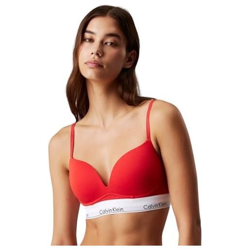 Calvin Klein donna reggiseno push-up plunge con ferretto, rosso (molten), 0c