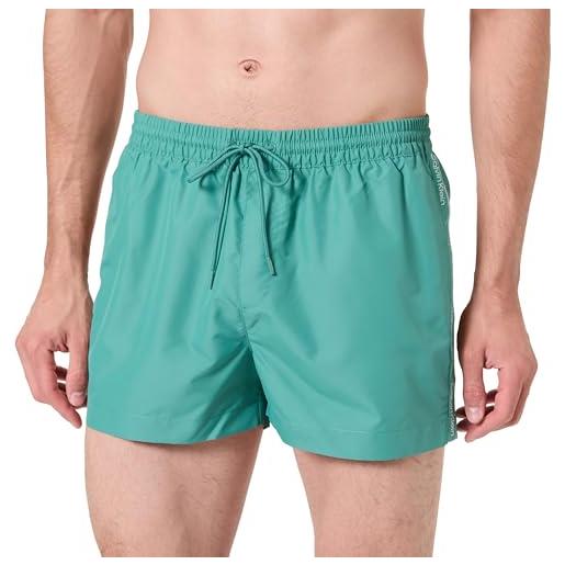 Calvin Klein short drawstring lv00n61108 boardshorts, green (wild green), l adulto