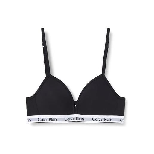 Calvin Klein bambina reggiseni a bralette a triangolo, nero (pvh black), 14-16 anni