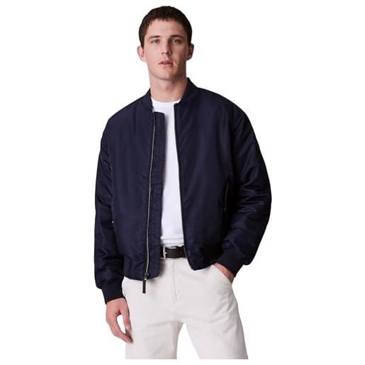 Calvin Klein uomo bomber jeans hero con zip, blu (dark sapphire), s