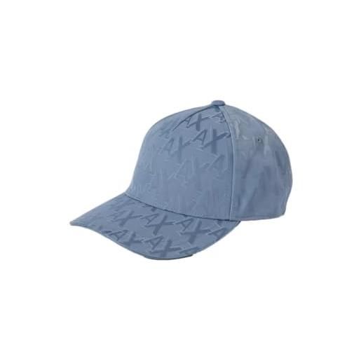 Armani Exchange the grid, tuta con logo cappellino da baseball, pietra focaia, taglia unica uomo