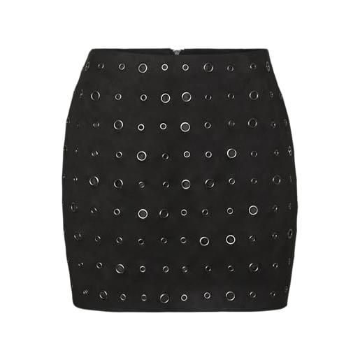 VERO MODA vmmalua ls short faux suede - minigonna da donna, l, l