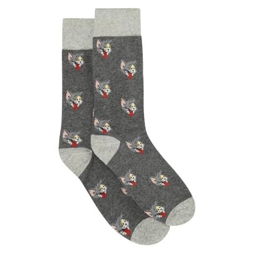 Springfield tom&jerry tom face socks, grigio, 43-46 uomo