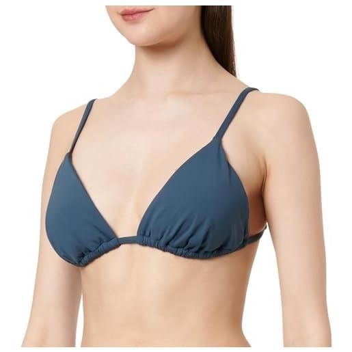 Calvin Klein donna top bikini a triangolo non fixed imbottitura estraibile, blu (ink), l