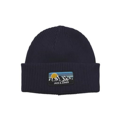 JACK & JONES jack&jones junior jacpeak beanie jnr cuffia, navy blazer, l/xl bambino