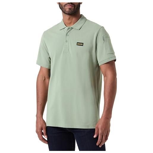 Only & Sons polo uomo maniche corte colletto polo cotone camicia casual maglietta, colore: verde-3, size: l
