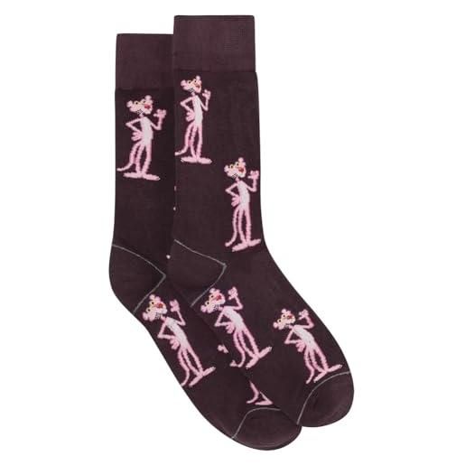 Springfield the pink panther socks, orange (arancione), 43-46 uomo