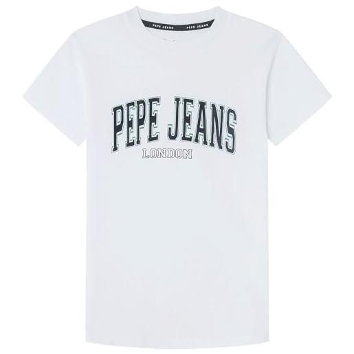 Pepe Jeans bain t-shirt, white (white), 14 anni bambino
