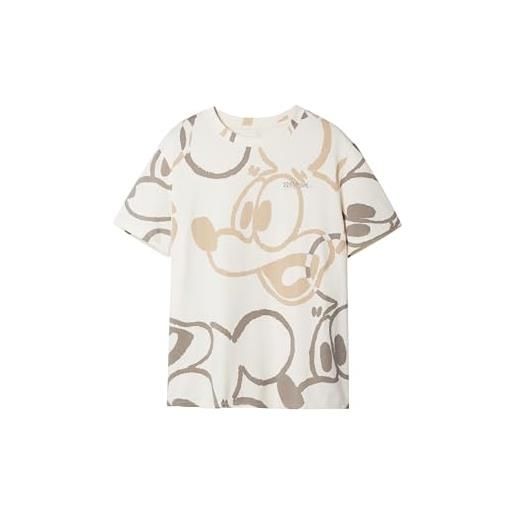 Desigual ts_beau-mickey, 1001 crudo, xl, bianco, xl