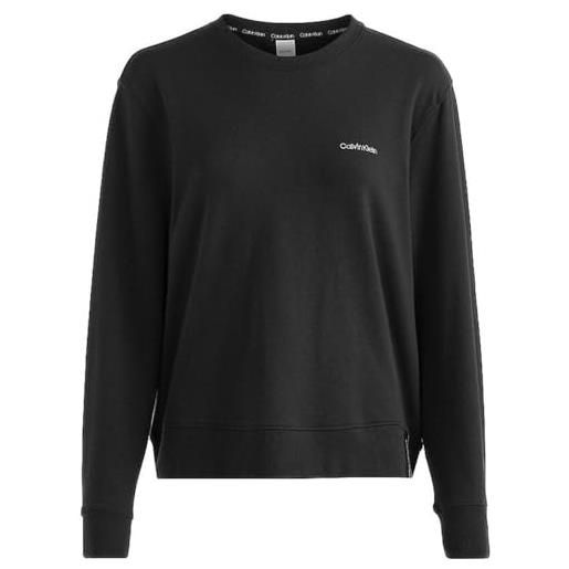 Calvin Klein l/s sweatshirt 000qs6870e, donna, nero (black), l