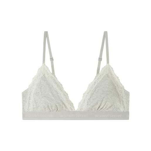 Women'secret sujetador triangular natural algodón reggiseno, marrone, 95b donna