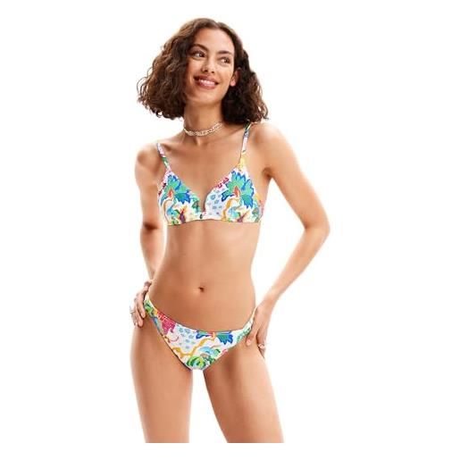 Desigual bikini da donna, bianco, xs