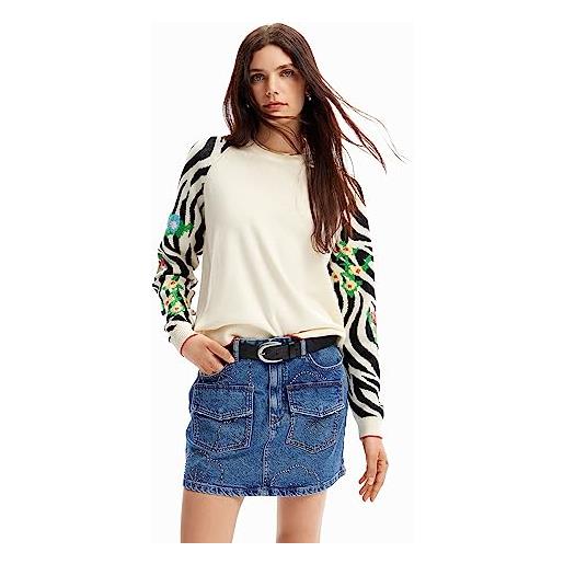 Desigual pullover_rin felpa, bianco, xl donna