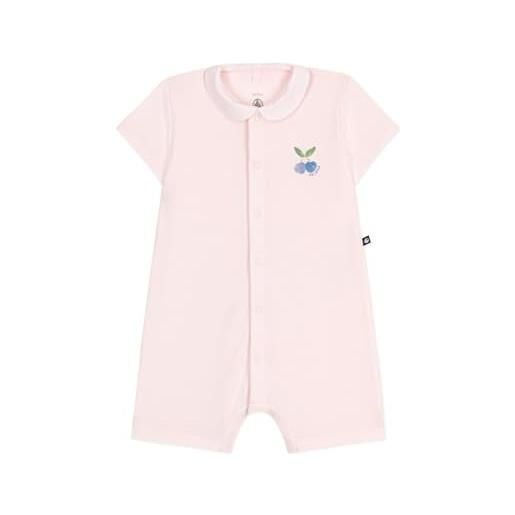 Petit Bateau a0cg0, combicourt bimba 0-24, rosa, 3 mesi