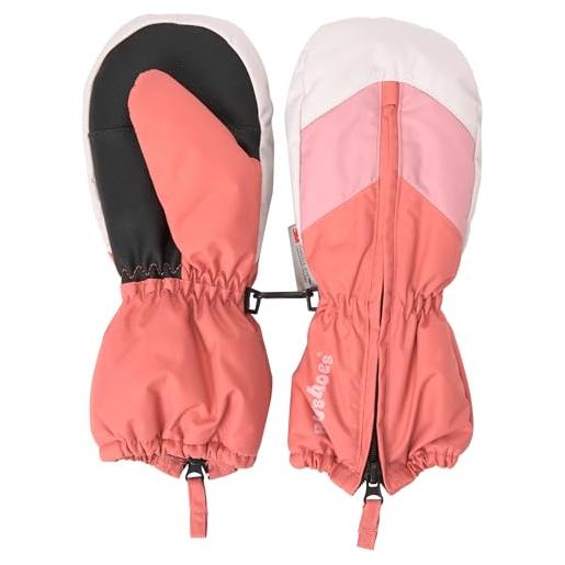 Playshoes fäustling guanti pesanti, rosa blockfarben, 3 bambini unisex