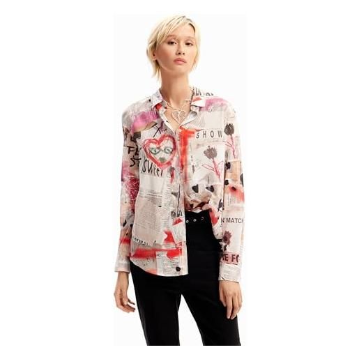Desigual cam_matera blouse, bianco, m donna
