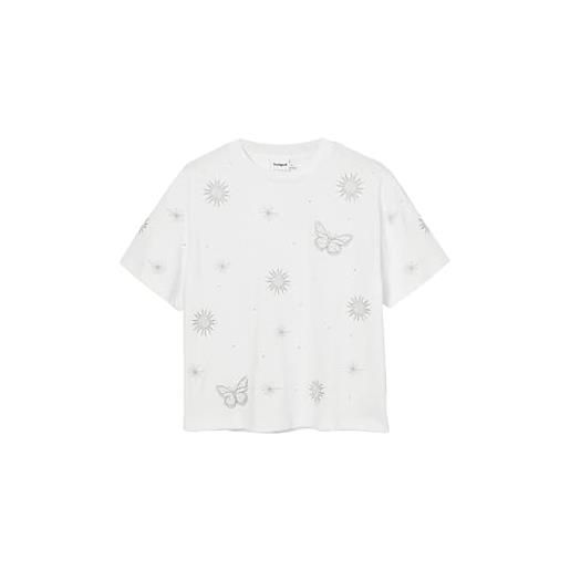 Desigual ts_tarot, 1001 crudo, xl, bianco, xl