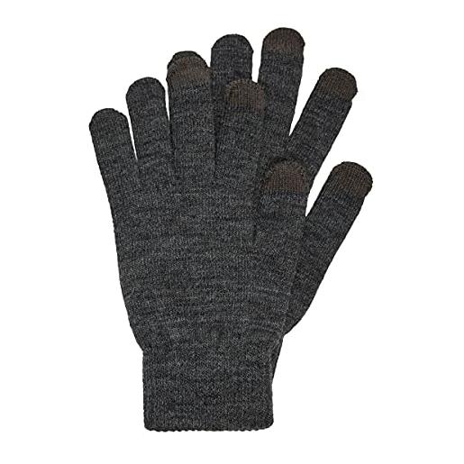 Vero moda guanti da donna vmvilde per smartphone senza dita, grigio scuro mélange, taglia unica