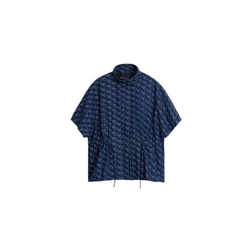 Desigual accessori denim poncho orologio, blu, taglia unica donna