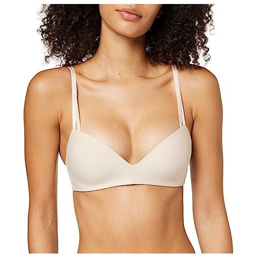 Calvin Klein donna reggiseno a mezza coppa lift elasticizzato, beige (beechwood), 2b
