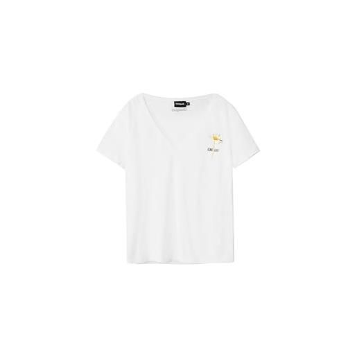 Desigual ts_vini, 1000 blanco, l, bianco, l