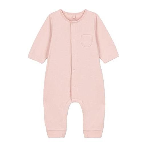 Petit Bateau a050r, tuta lunga unisex - bimbi 0-24, rosa saline, 0-3 mesi
