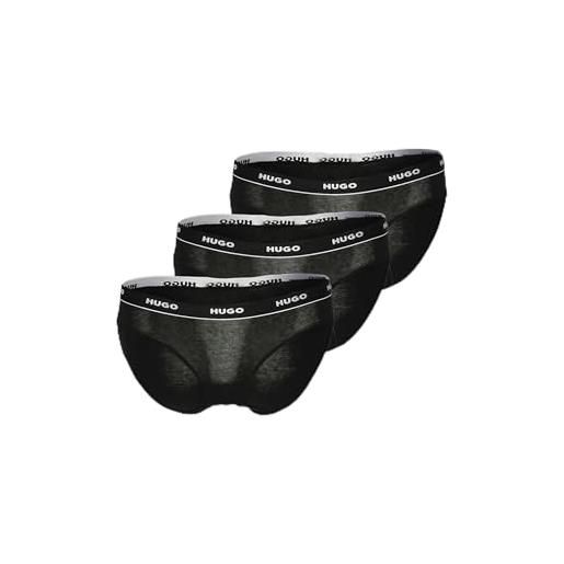 HUGO triplet brief stripe 10240727, breve donna, 100white, 