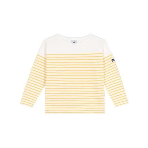 Petit Bateau a0cja, marinaio bambino, bianco/giallo, 6 anni