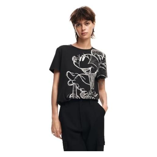Desigual ts_mickeydrawing, 2002, antracita, xxl, nero, xxl