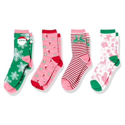 VERO MODA calzini da donna vmelf giftbox xmas, biancaneve/confezione: scatola 4, taglia unica