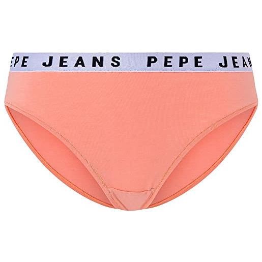 Pepe Jeans solid bikini, intimo in stile bikini donna, arrancione (peach), m