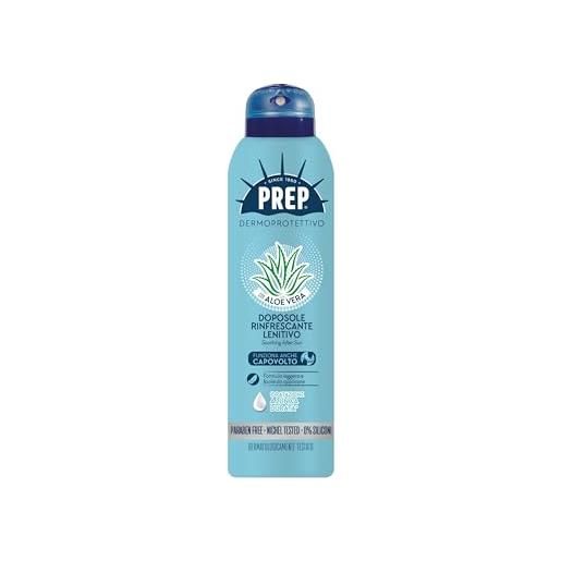PREP, spray doposole, idratante e lenitivo, sollievo immediato, prolunga abbronzatura, con aloe vera, formato 150 ml
